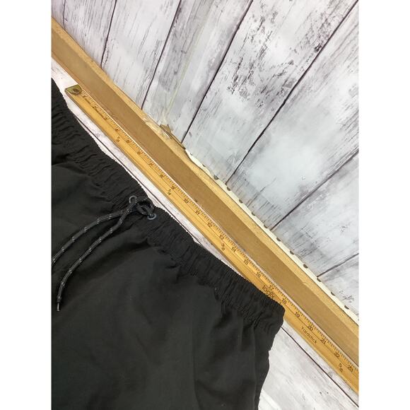 George Men's Swim Trunks Black and Gray Drawstring Beach Elastic Waist Size 2XL - Picture 3 of 5